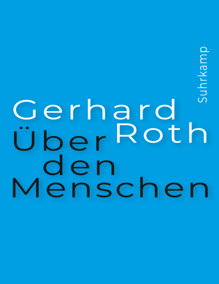 Uber den Menschen German Edition Gerhard Roth Kitap Kapağı