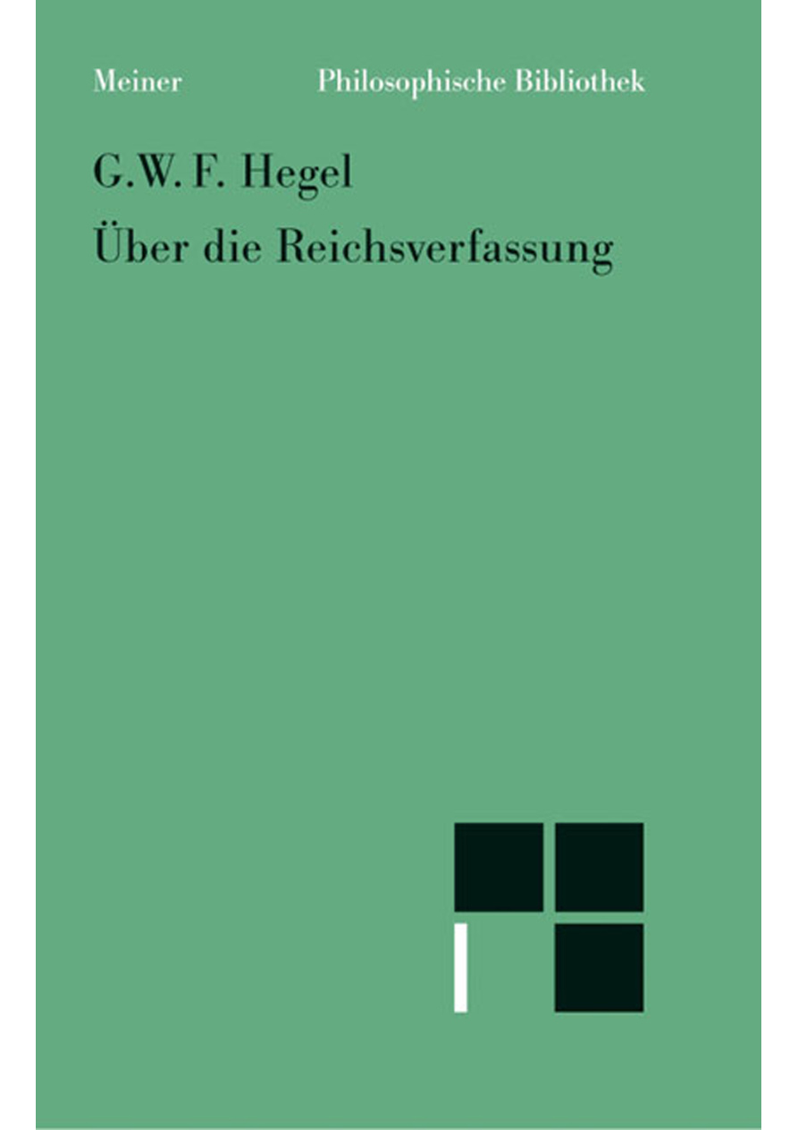 Uber die Reichsverfassung German Edition Georg Wilhelm Friedrich Hegel Kitap Kapağı