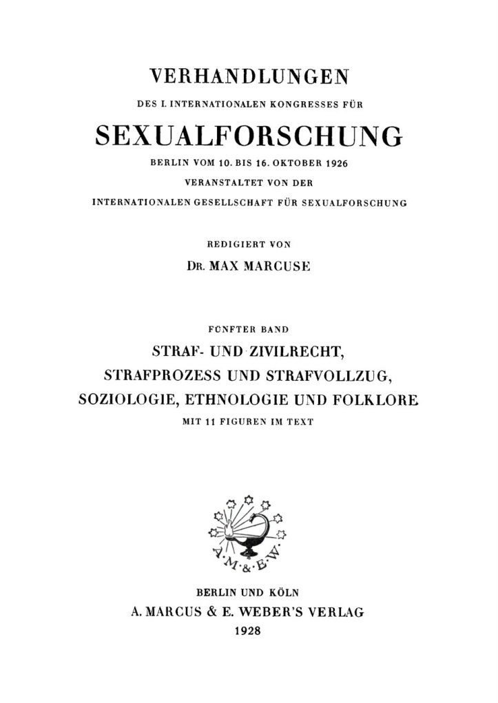 Uber die Sexualparagraphen im tschechoslowakischen Entwurf des Strafgesetzbuches German Edition Hugo Bondy Kitap Kapağı