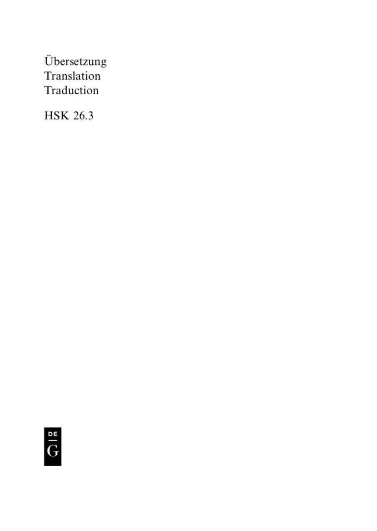 Ubersetzung Translation Traduction German Edition Harald Kittel Kitap Kapağı