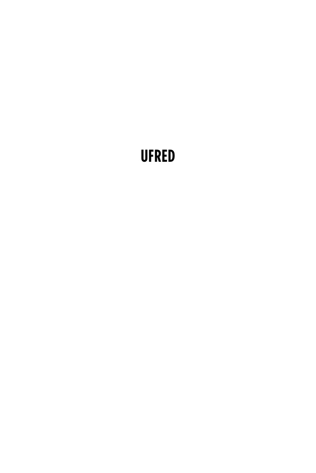Ufred Norwegian Edition Asne Seierstad Kitap Kapağı
