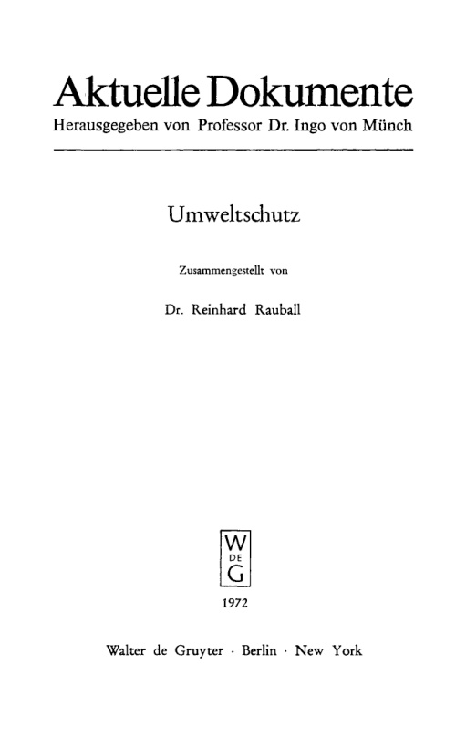 Umweltschutz German Edition Reinhard Rauball Kitap Kapağı