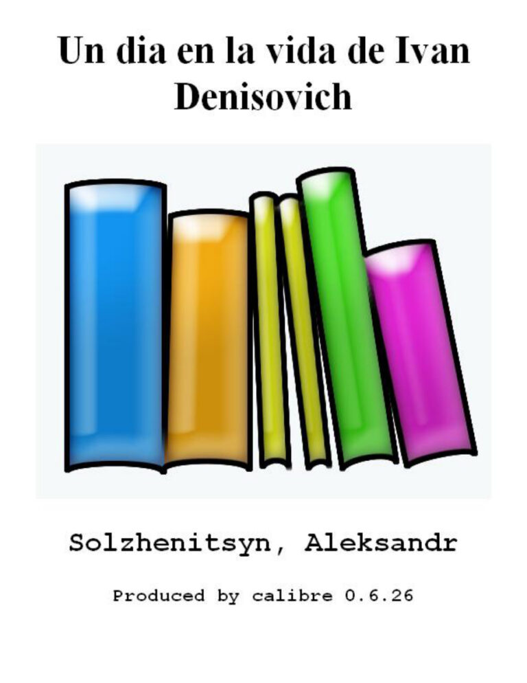 Un dia en la vida de Ivan Denisovich Aleksandr Solzhenitsyn Kitap Kapağı