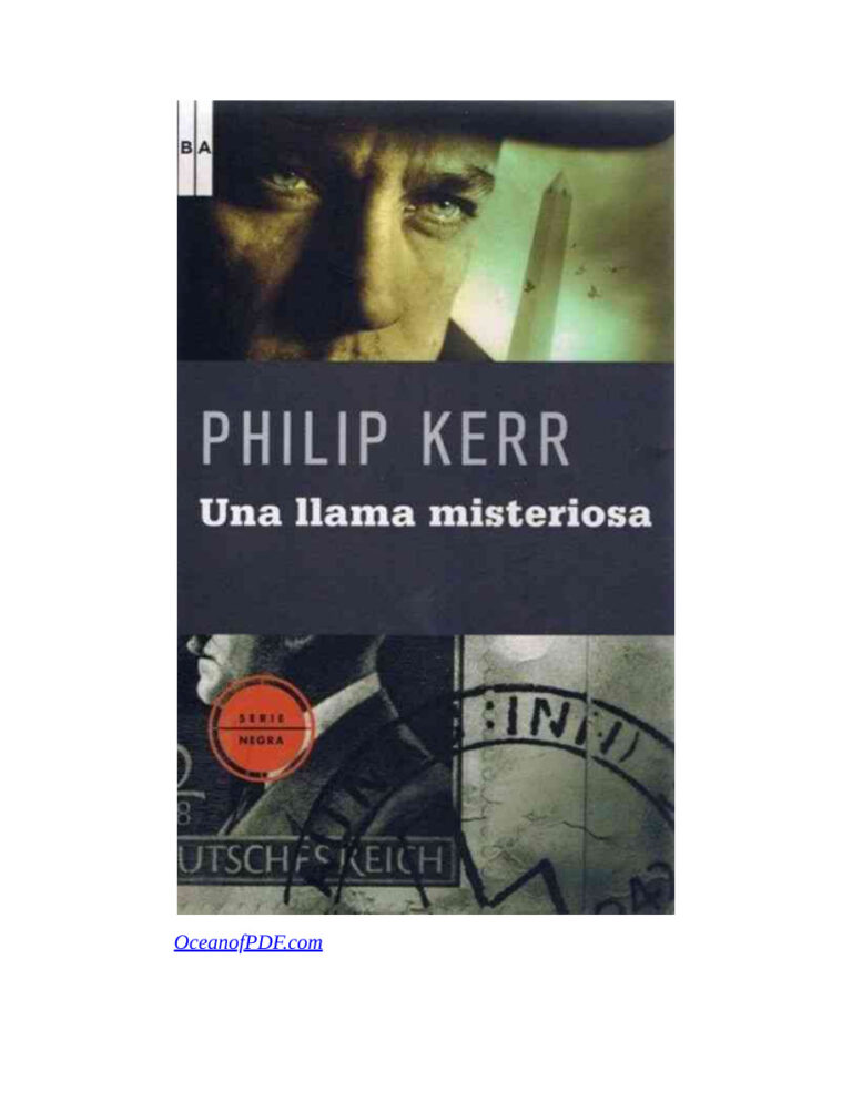 Una Llama Misteriosa Kerr Philip Kitap Kapağı