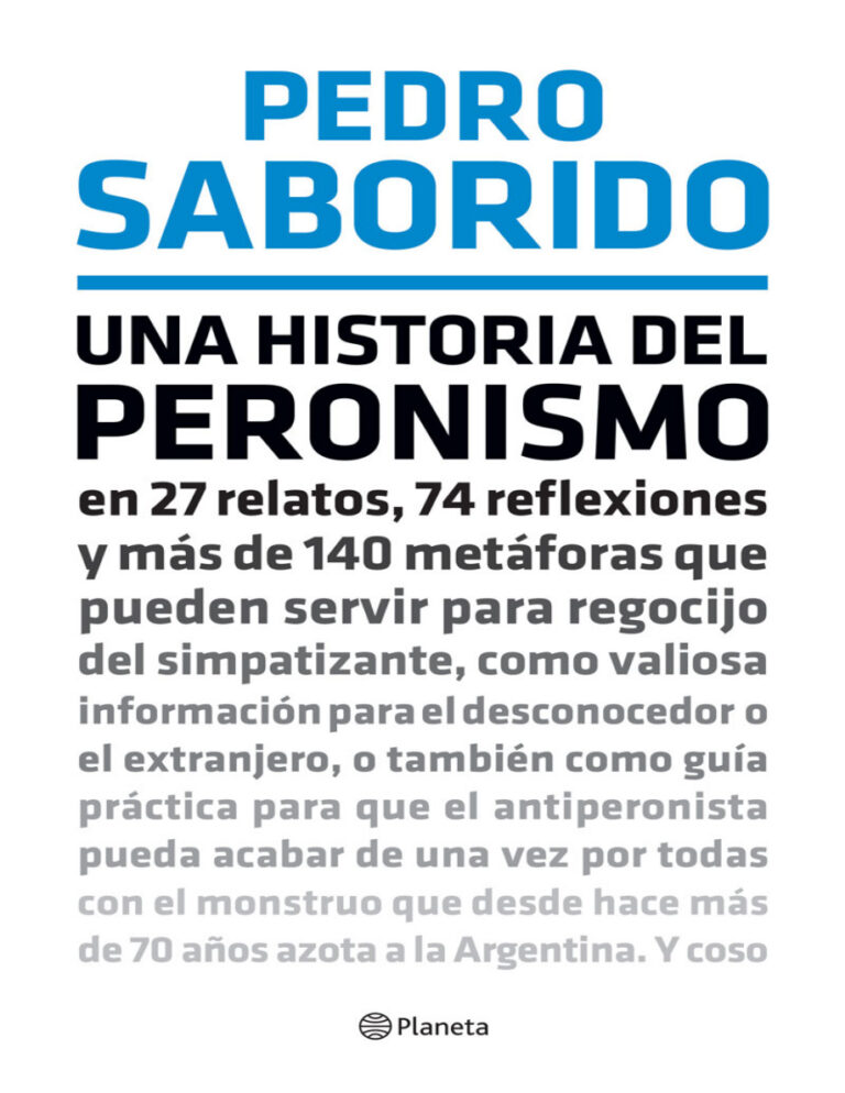 Una historia del peronismo Pedro Saborido Kitap Kapağı