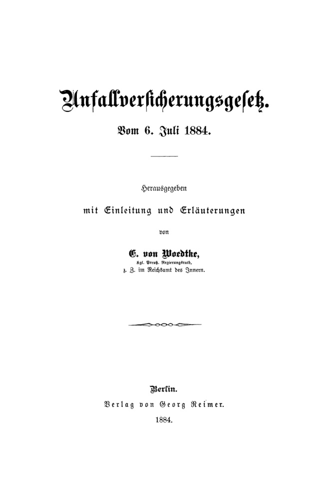 Unfallversicherungsgesetz German Edition Erich von Woedtke Kitap Kapağı