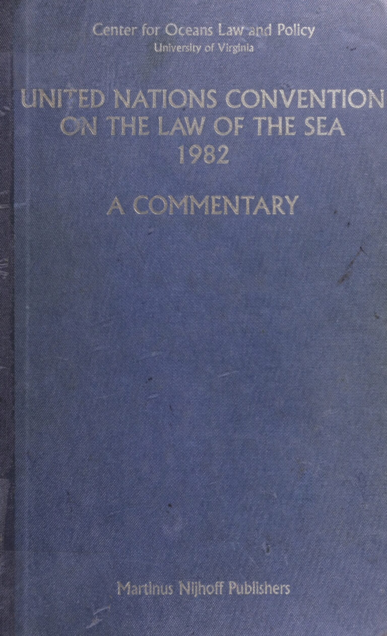 United Nations Convention on the Law of the Sea 1982 volume I Myron H Nordquist Kitap Kapağı