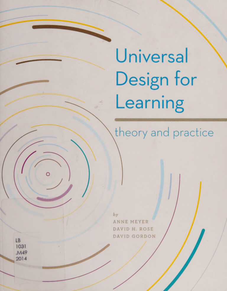 Universal Design for Learning Theory and Practice Anne Meyer Kitap Kapağı