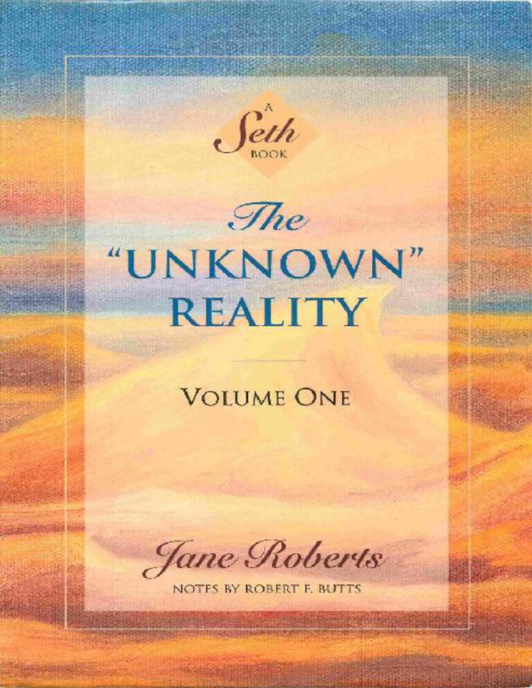 Unknown reality Jane roberts Kitap Kapağı