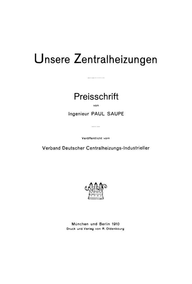 Unsere Zentralheizung German Edition Paul Saupe Kitap Kapağı