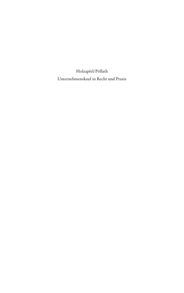 Unternehmenskauf in Recht und Praxis German Edition Hans Joachim Holzapfel Kitap Kapağı