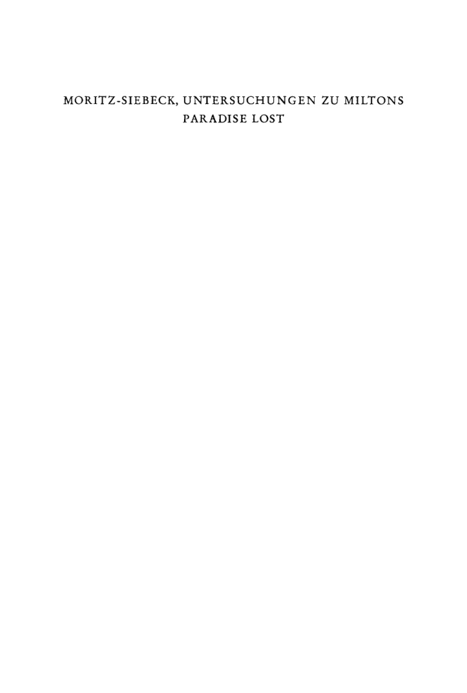 Untersuchungen zu Miltons Paradise lost German Edition Berta Moritz Siebeck Kitap Kapağı