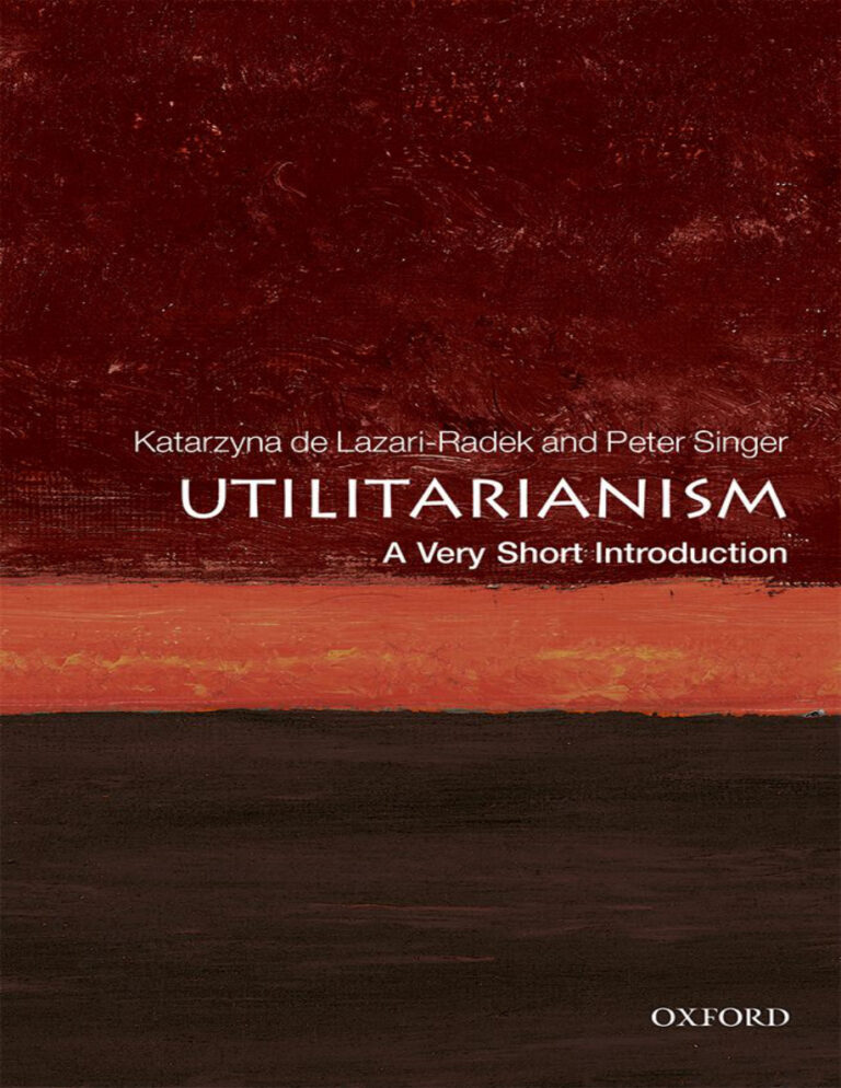 Utilitarianism Katarzyna de Lazari Radek Kitap Kapağı