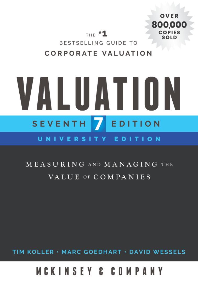 Valuation Measuring and Managing the Value of Companies Tim Koller Kitap Kapağı