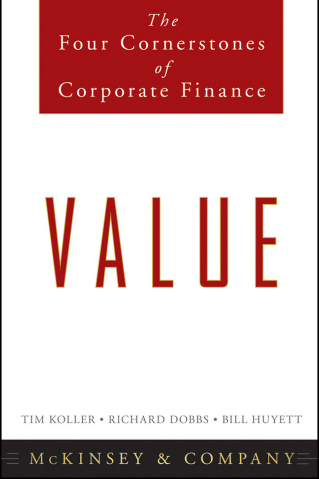 Value The Four Cornerstones of Corporate Finance Tim Koller Kitap Kapağı