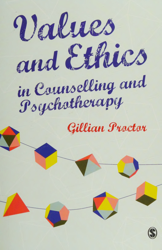Values and Ethics in Counselling and Psychotherapy Gillian Proctor Kitap Kapağı