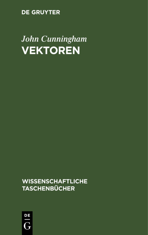 Vektoren German Edition John Cunningham Kitap Kapağı