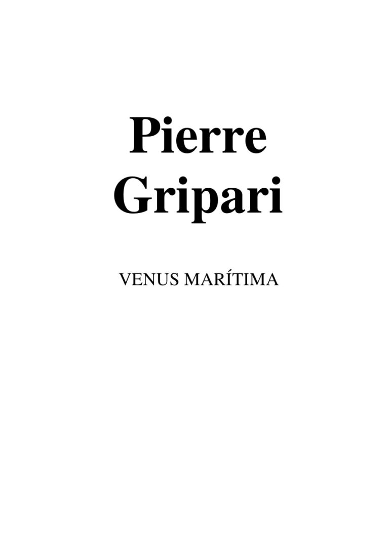 Venus maritima Pierre Gripari Kitap Kapağı