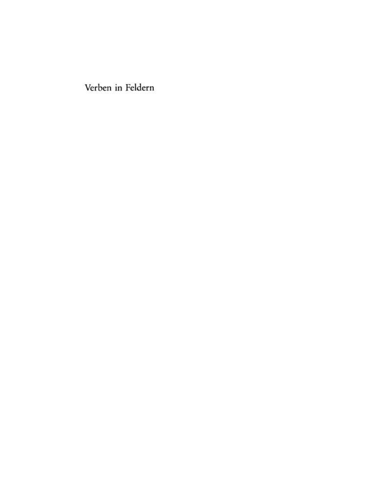Verben in Feldern German Edition Helmut Schumacher Kitap Kapağı