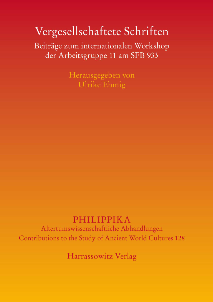 Vergesellschaftete Schriften German Edition Ulrike Ehmig Kitap Kapağı
