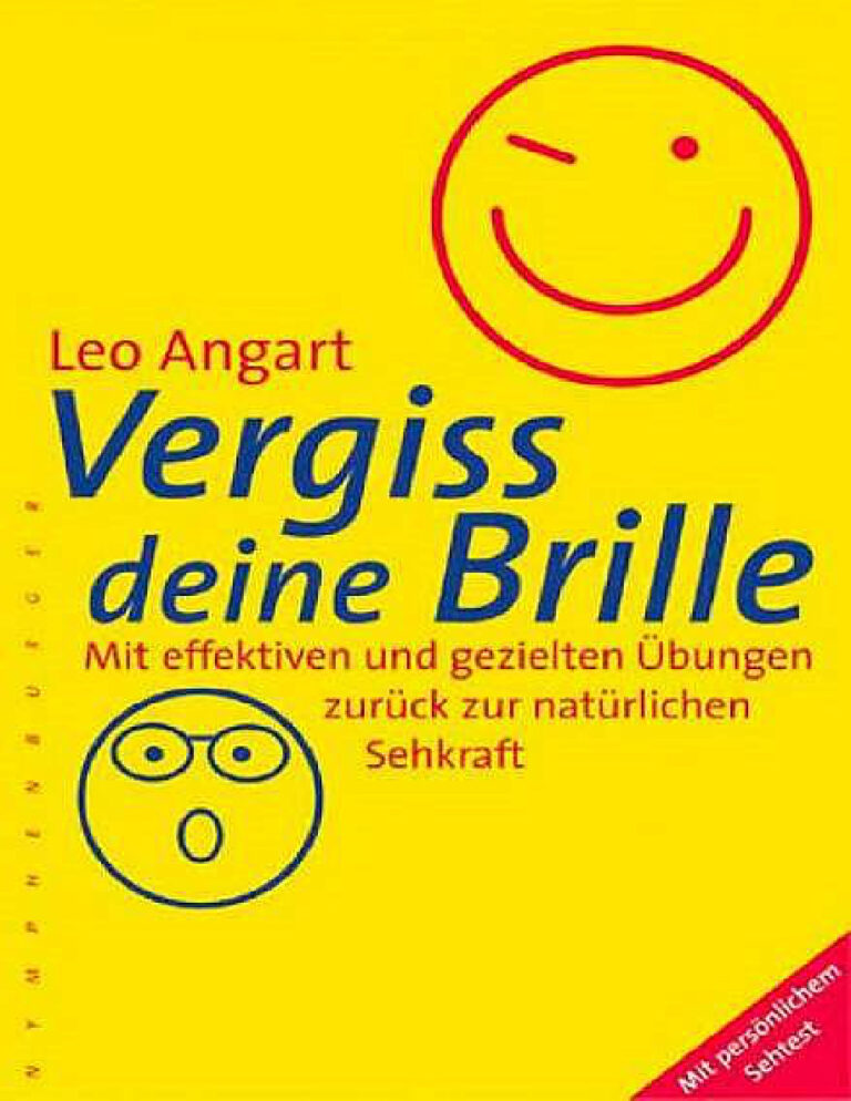 Vergiss deine Brille German Edition Leo Angart Kitap Kapağı