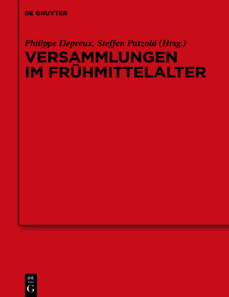 Versammlungen im Fruhmittelalter German Edition Philippe Depreux Kitap Kapağı