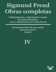Volumen IV 1900 Spanish Edition Sigmund Freud Kitap Kapağı