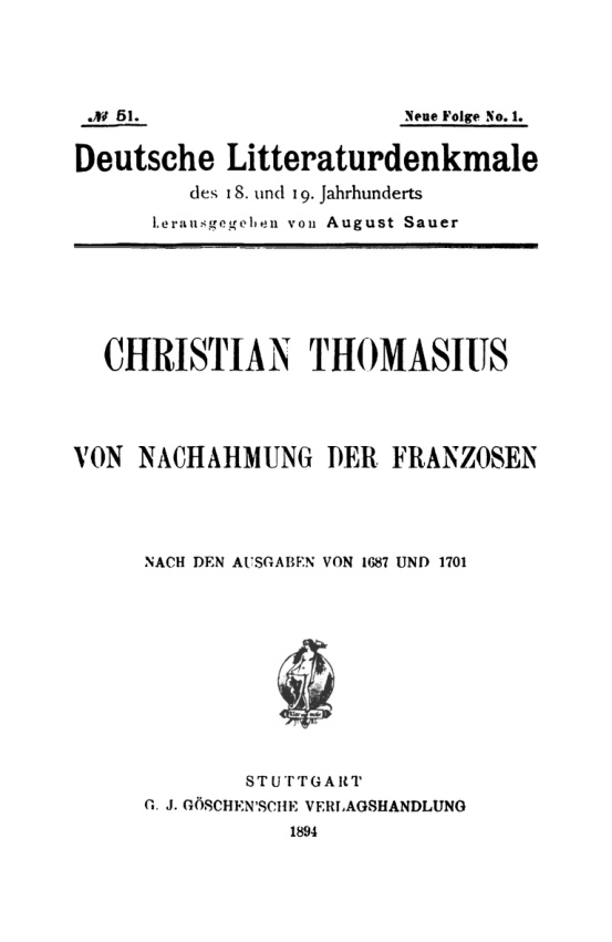 Von Nachahmung der Franzosen PDF Download
