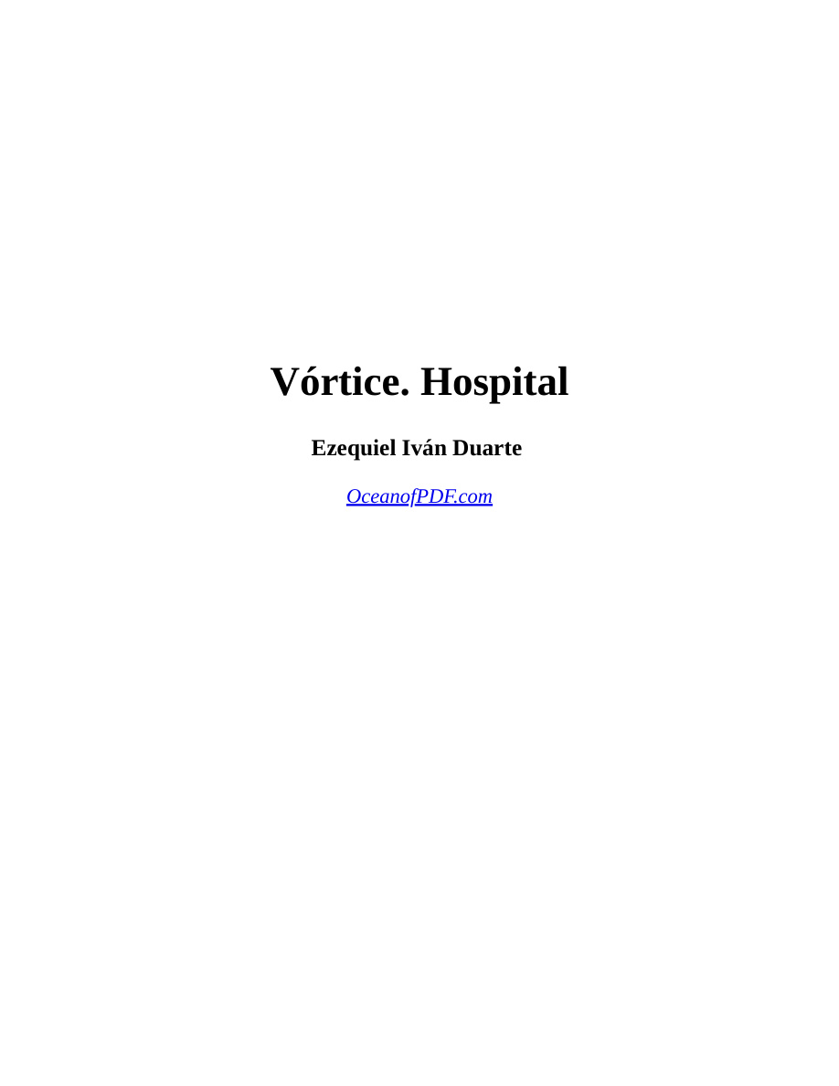 Vórtice Hospital PDF Download
