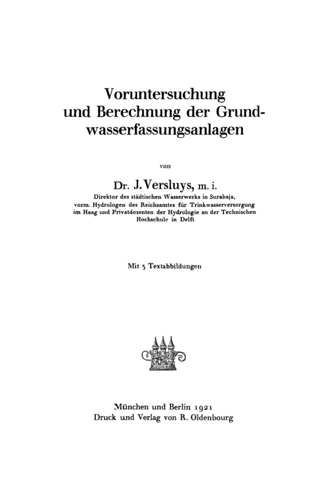 Voruntersuchung und Berechnung der Grundwasserfassungsanlagen PDF Download