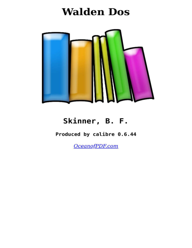 Walden Dos Spanish Skinner B F Kitap Kapağı