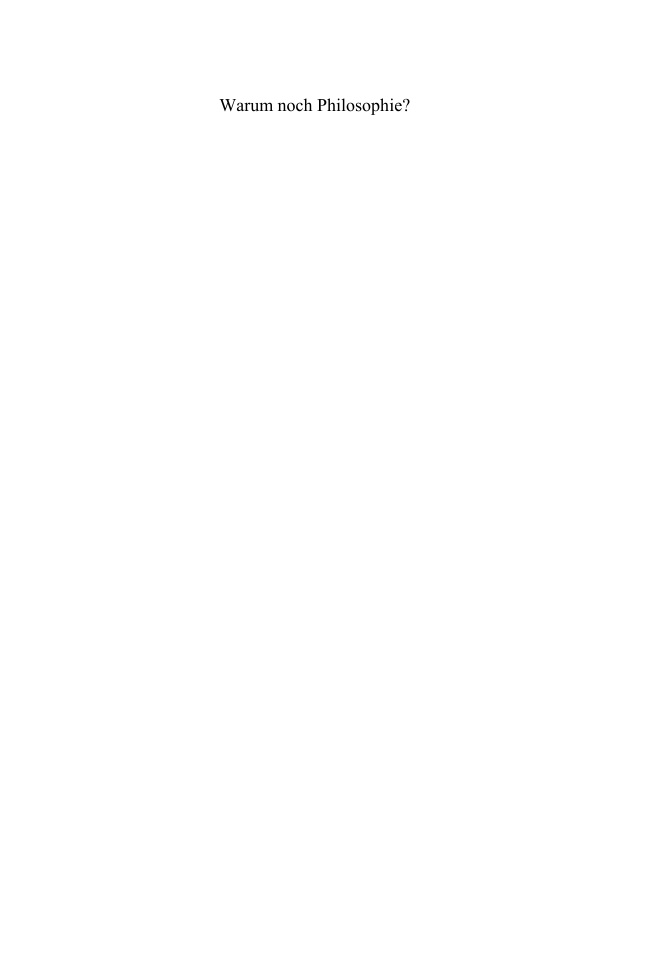 Warum noch Philosophie? PDF Download