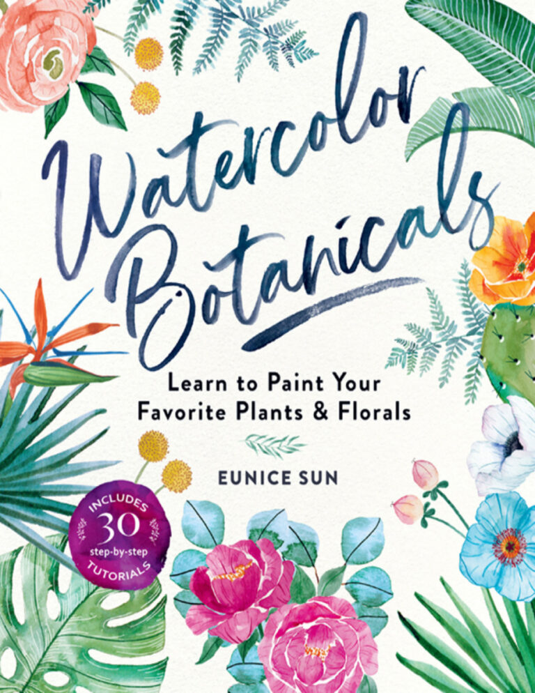Watercolor Botanicals Eunice Sun Kitap Kapağı