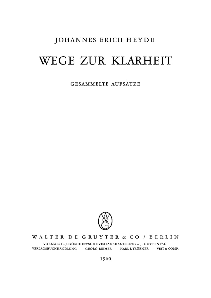 Wege zur Klarheit PDF Download