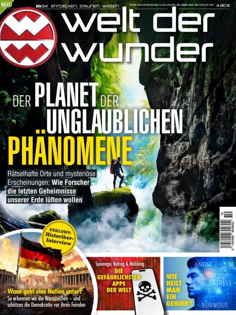 Welt der Wunder Nr 10 Oktober 2024 GER Welt der Wunder Kitap Kapağı