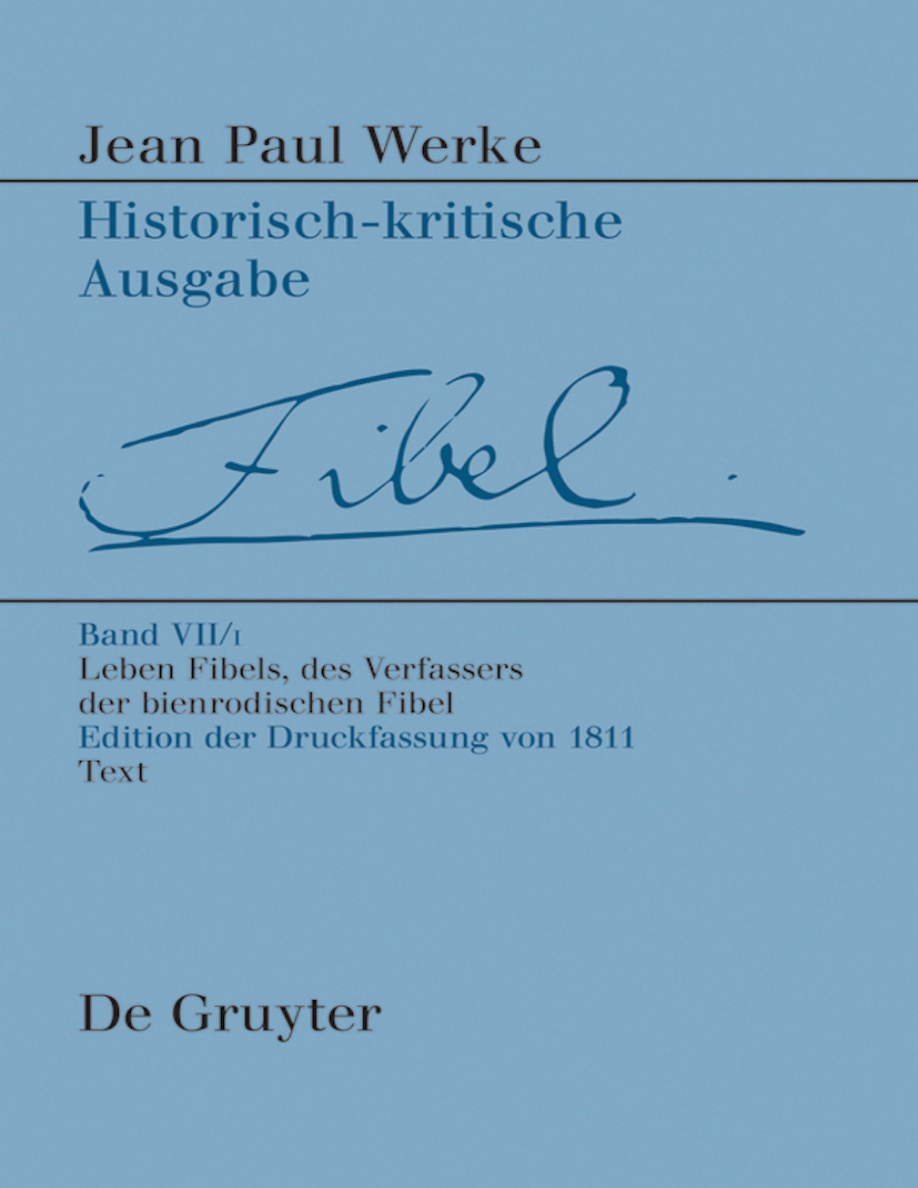 Werke Band VII1 Leben Fibels des Verfassers der Bienrodischen Fibel 1 German Edition Alexander Kluger Kitap Kapağı