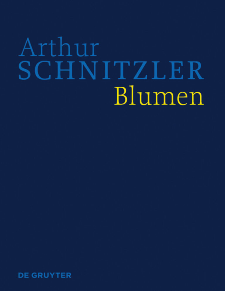 Werke in historisch kritischen Ausgaben Blumen German Edition Isabella Schwentner Kitap Kapağı
