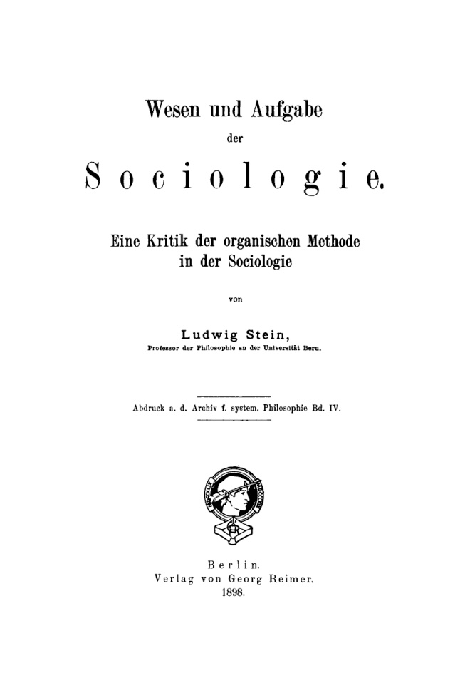 Wesen und Aufgabe der Sociologie PDF Download
