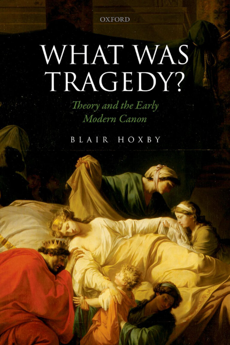 What was tragedy Blair Hoxby Kitap Kapağı