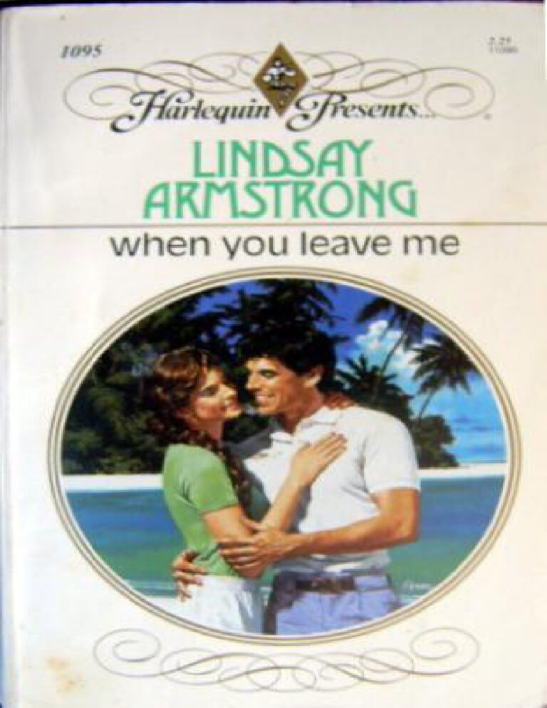When you leave me Lindsay Armstrong Kitap Kapağı