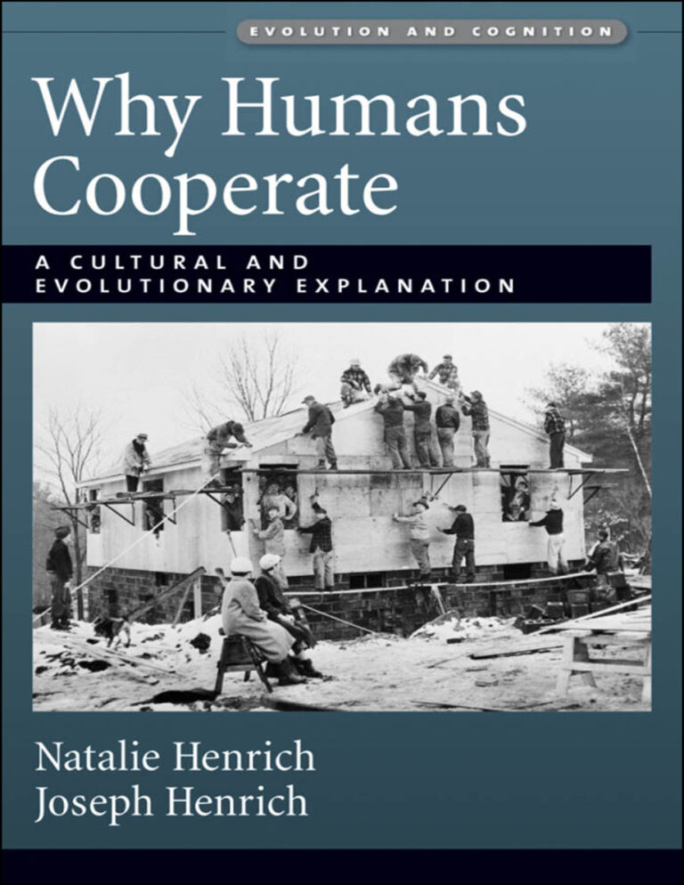 Why Humans Cooperate Joseph Henrich Kitap Kapağı