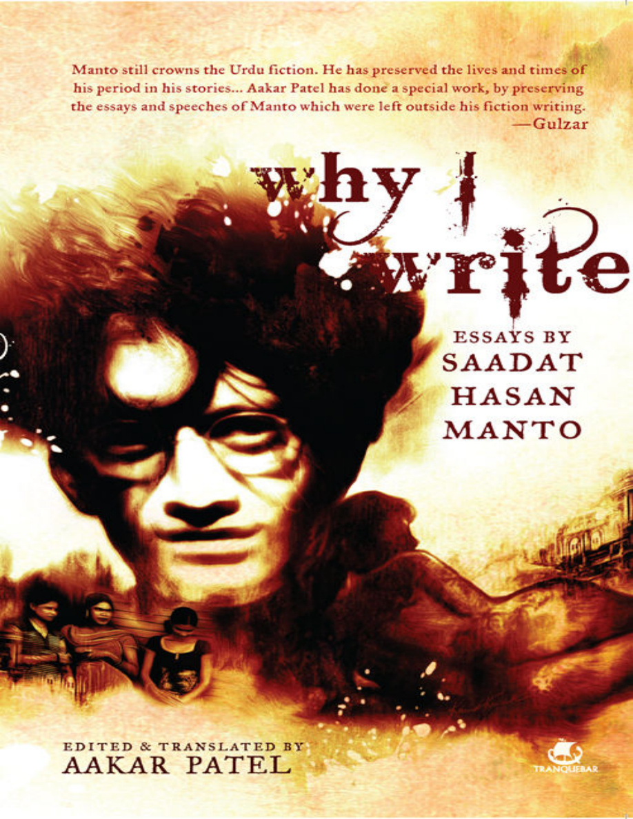 Why I Write aakar patel Kitap Kapağı
