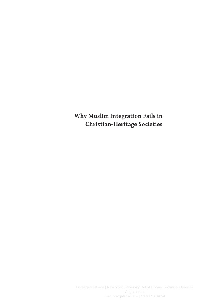 Why Muslim Integration Fails in Christian Heritage Societies Claire L Adida Kitap Kapağı