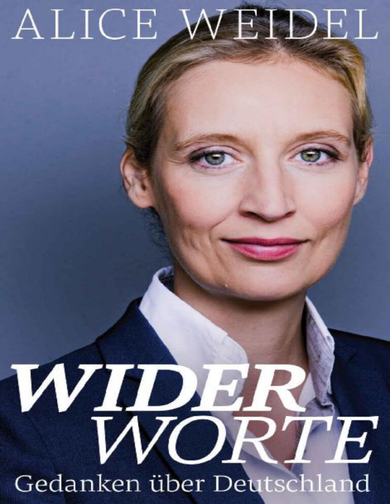 Widerworte Gedanken uber Deutschland German Edition Alice Weidel Kitap Kapağı