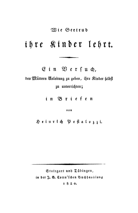 Wie Gertrud ihre Kinder lehrt PDF Download