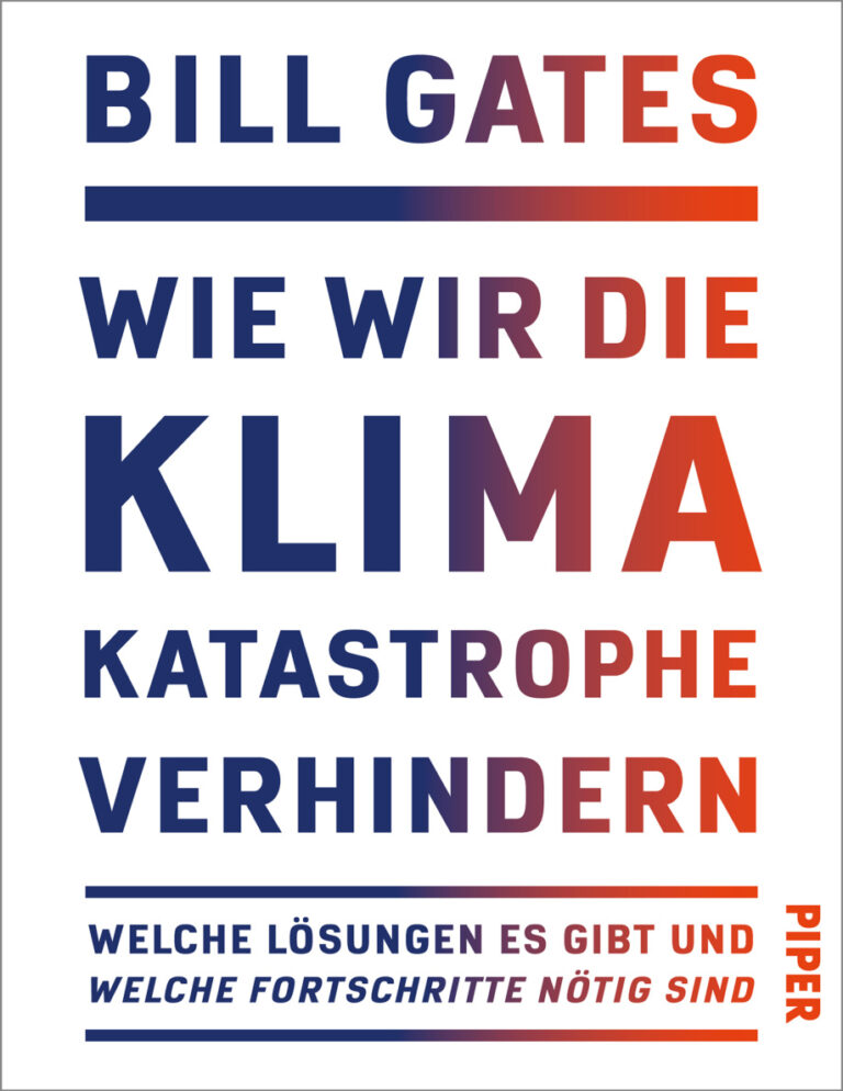 Wie wir die Klimakatastrophe verhindern German Edition Bill Gates Kitap Kapağı