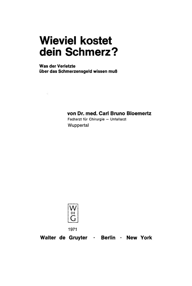 Wieviel kostet dein Schmerz German Edition Carl Bruno Bloemertz Kitap Kapağı