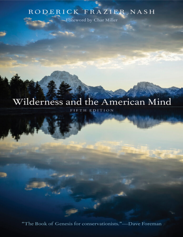 Wilderness and the American Mind Roderick Frazier Nash Kitap Kapağı