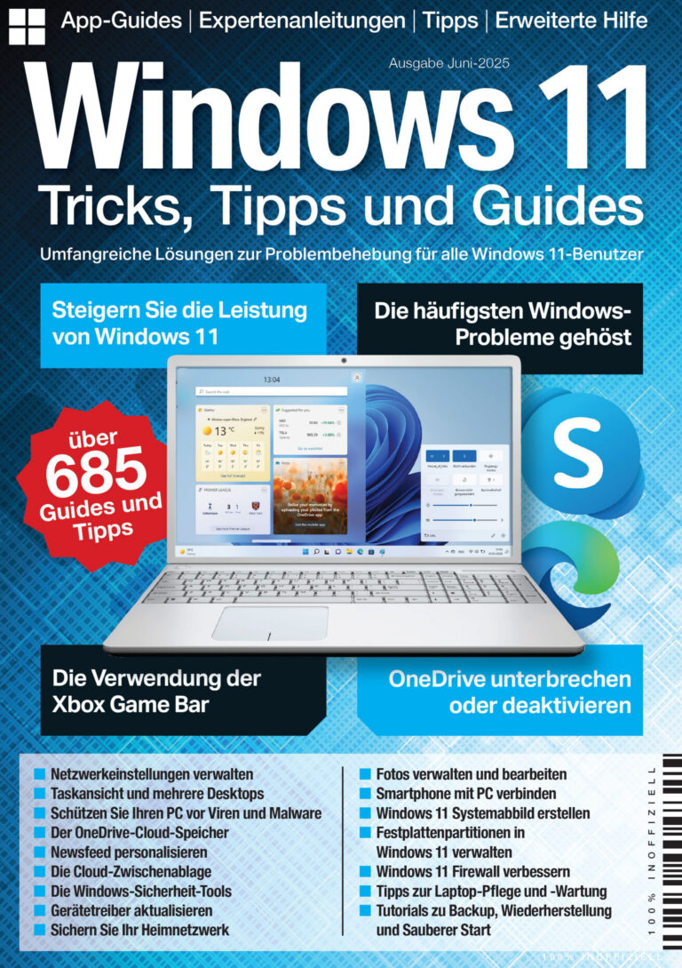 Windows 11 Tricks Tipps und Guides Juni 2025 GER Windows 11 Tricks Tipps und Guides Kitap Kapağı