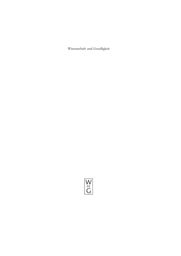 Wissenschaft und Geselligkeit German Edition Andreas Arndt Kitap Kapağı
